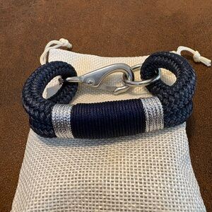 Nautical Rope Bracelet with Silver Accents